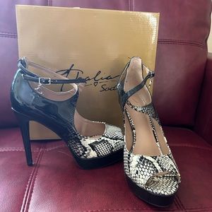 Snake skin stilettos